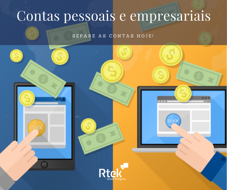 Separe despesas pessoais e empresariais